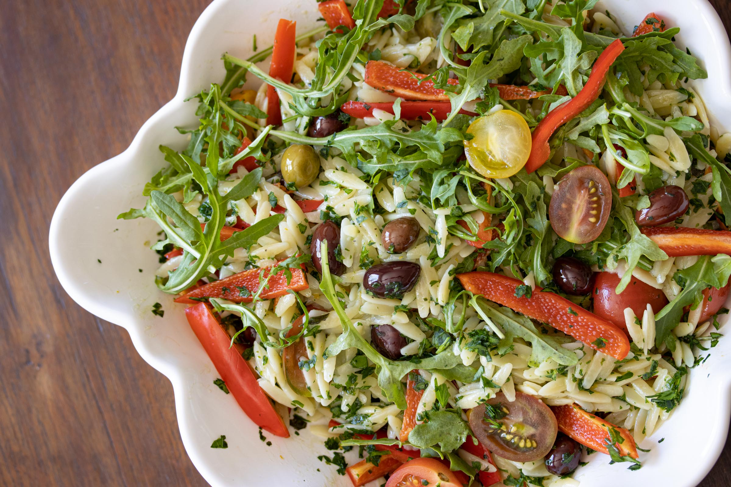 Foodista Recipes, Cooking Tips, and Food News Orzo with Basil